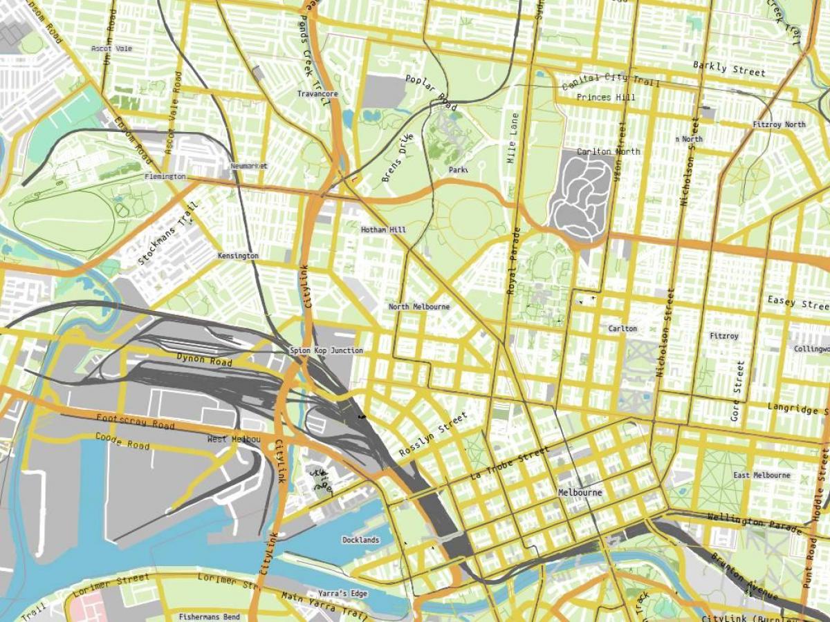 karta över Royal Melbourne hospital