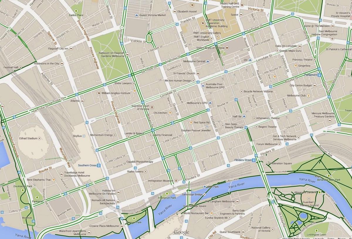 Melbourne cbd karta