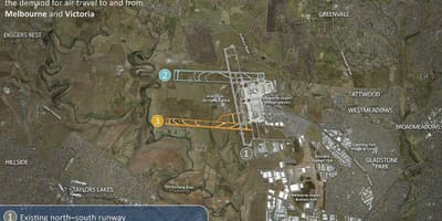 Karta Melbourne airport