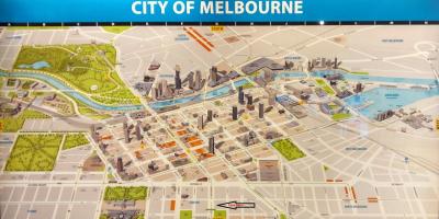 Melbourne karta butiken