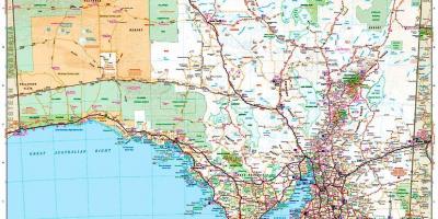 Karta över south Australia