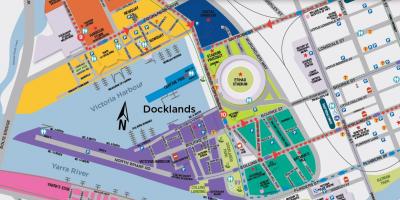 Docklands karta Melbourne