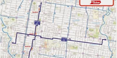 Karta över Melbourne bike dela