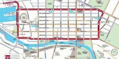 Melbourne city loop tåg karta