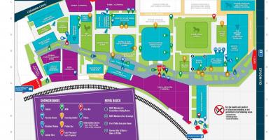 Karta över Melbourne Showgrounds
