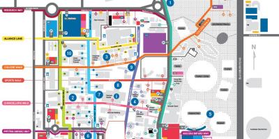 Karta över Monash university