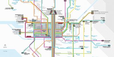 Melbourne spårvagn nätverk karta