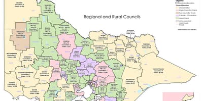 Karta Victoria Australien