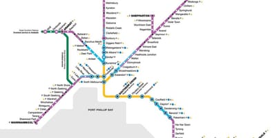 Vline tåg karta